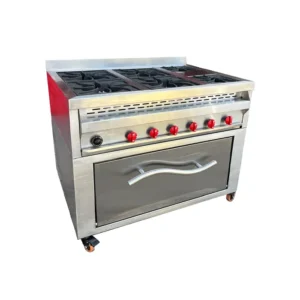 Estufa con horno multiservicio