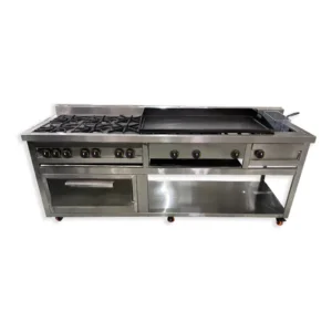 estufa con plancha horno y freidora